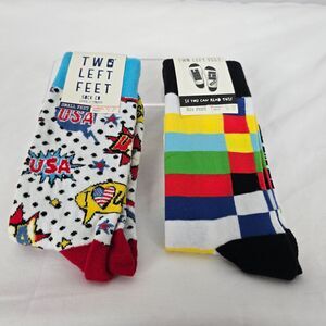 Two Left Feet Sock Co Unisex Adult Small & Large/XL 1 Pair or Each Size